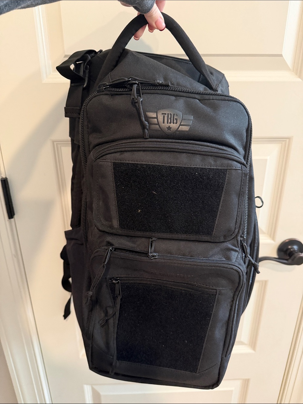 Tactical Black Diaper bag Backpack - Durable Pack